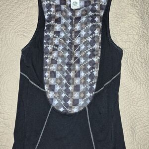 Elegant Black and Gray Women's Tank Top